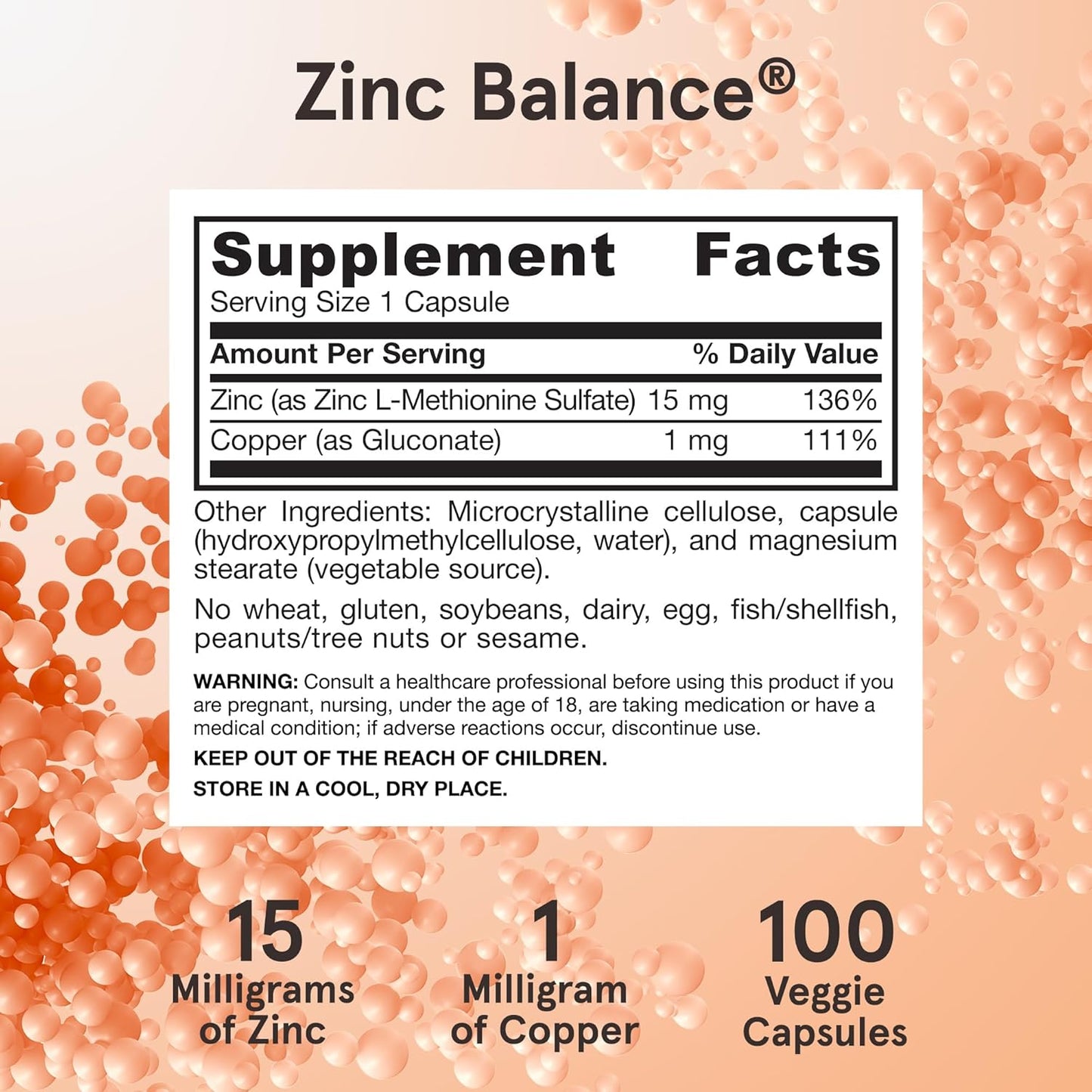 Jarrow Formulas Zinc Balance