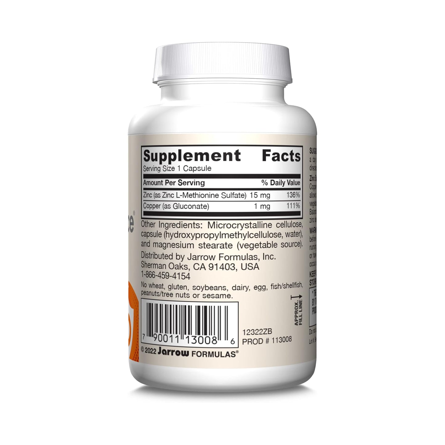 Jarrow Formulas Zinc Balance