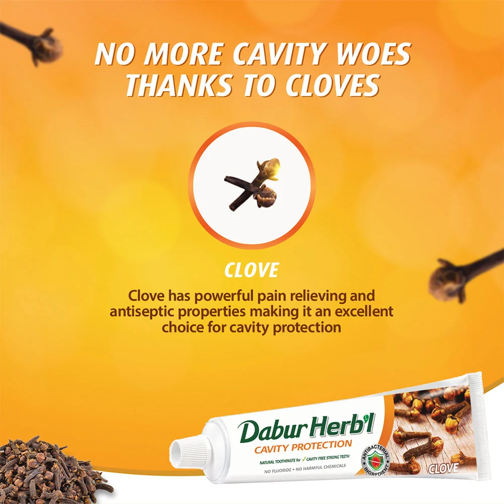 Dabur Clove Toothpaste (Flouride Free) 30g