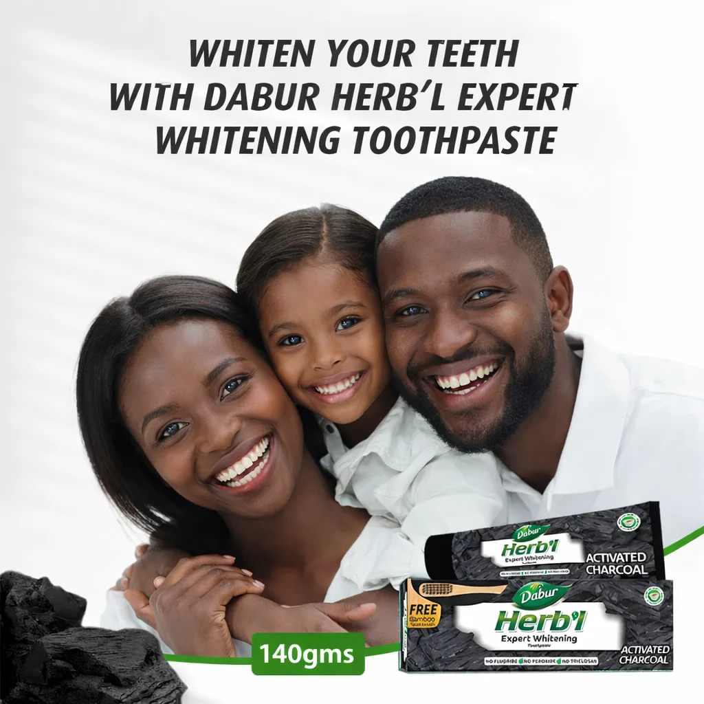 Dabur Charcoal Toothpaste (Fluoride-Free) 140g