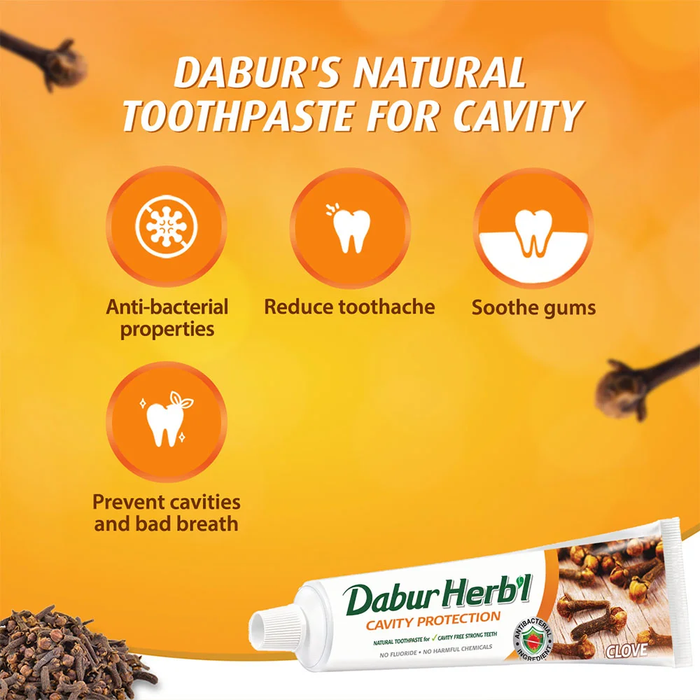 Dabur Clove Toothpaste (Flouride Free) 30g