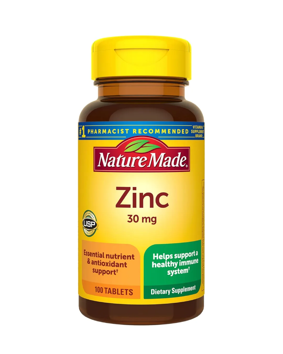 Nature Made Zinc 30mg – Zinc Gluconate Tablets