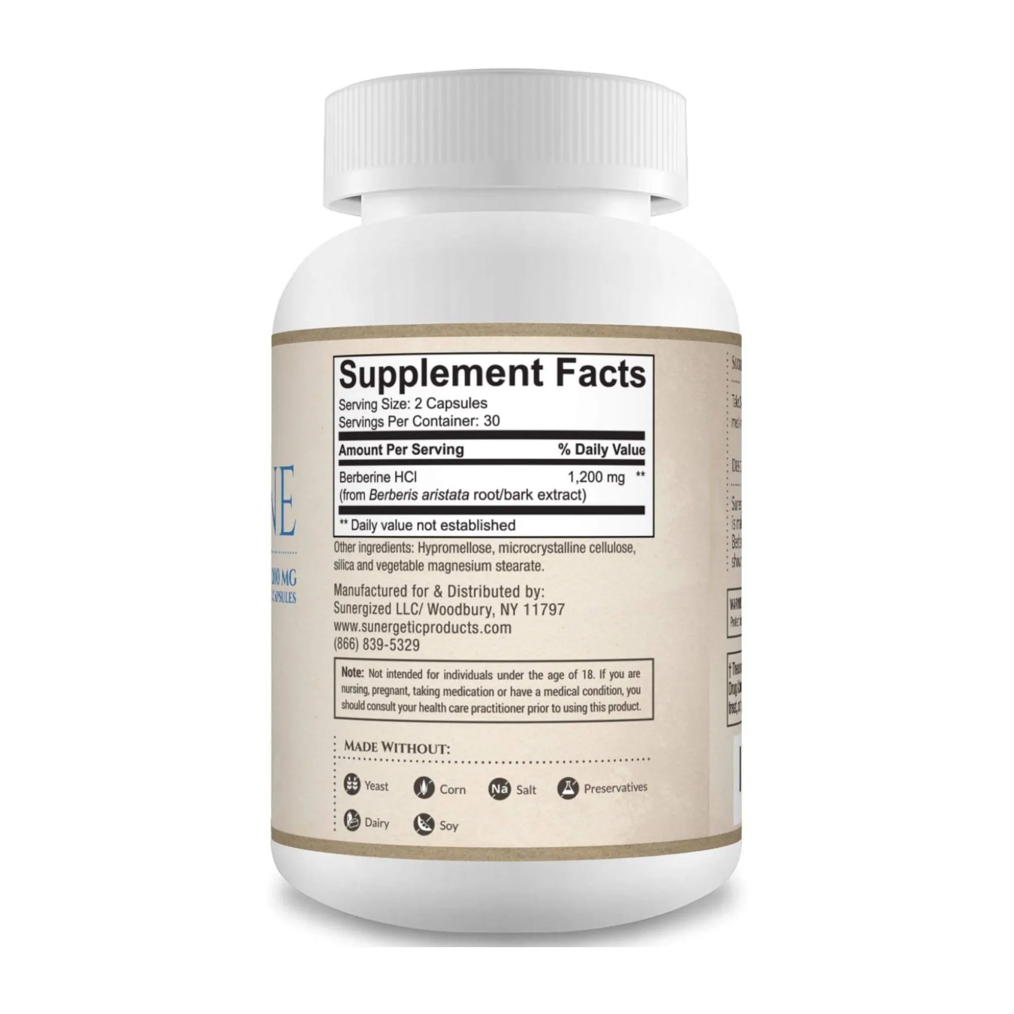 Berberine-HCL Supplement 1200mg