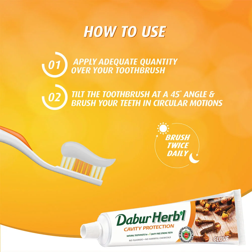Dabur Clove Toothpaste (Flouride Free) 30g