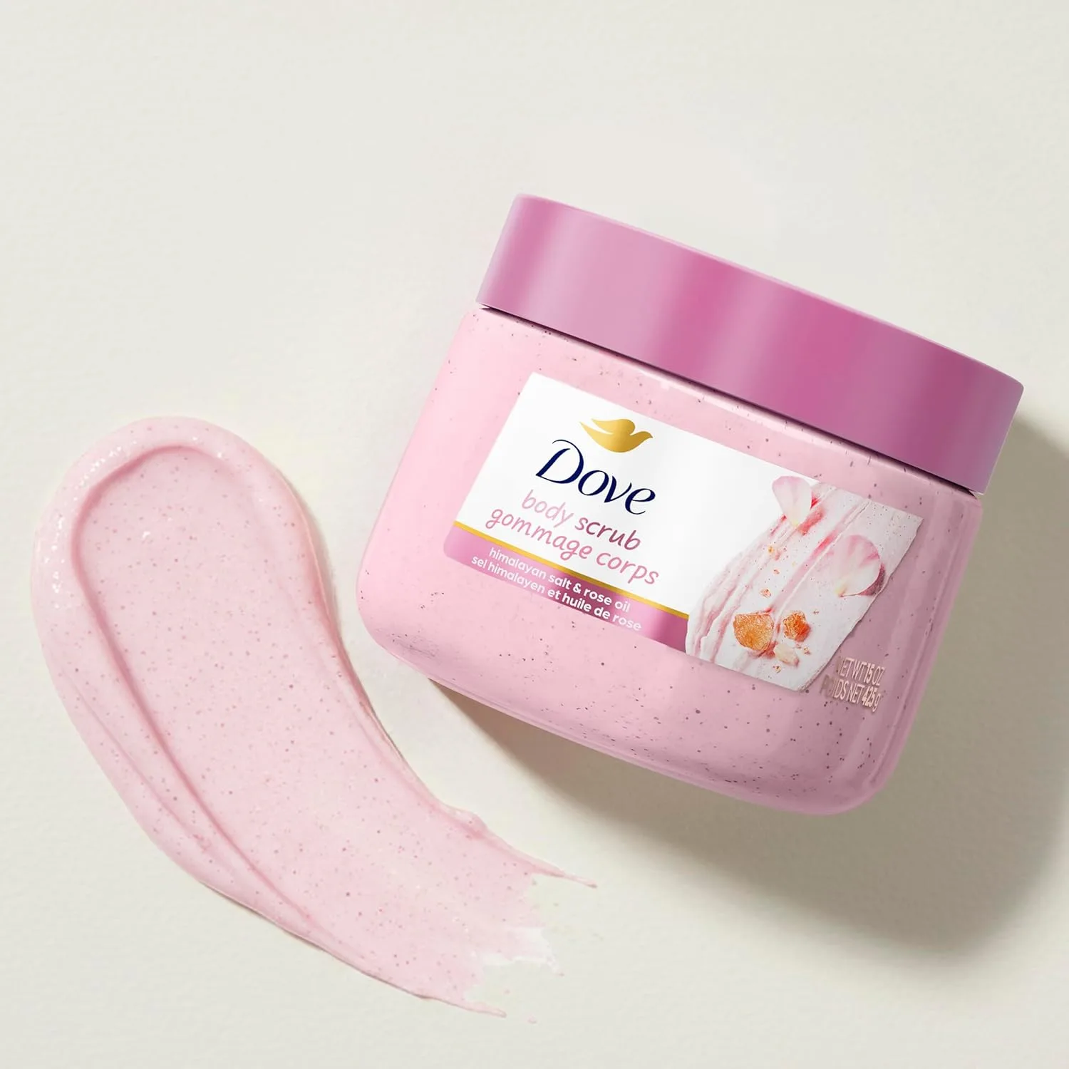 Dove Himalayan Salt & Rose Oil Body Scrub
